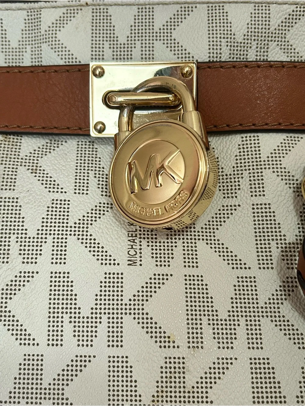 Michael Kors Hamilton Signature Logo Large Satchel